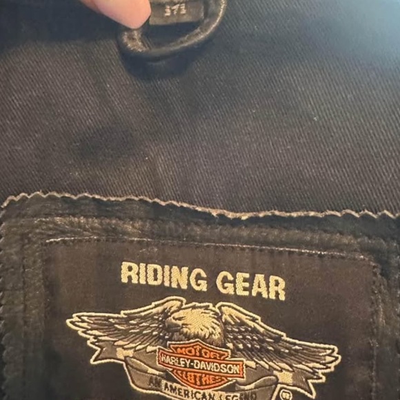 Men’s passing Link, leather Harley Davidson vest - Picture 3 of 4